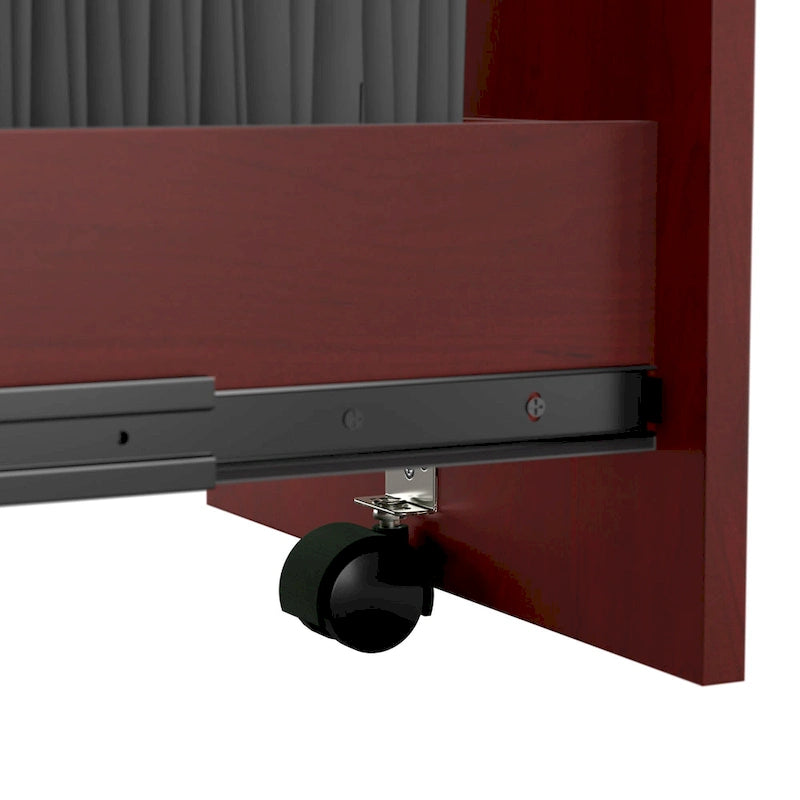 Caisson de rangement mobile verrouillable sur roulettes pour dossiers lettre et légaux pour bureau à domicile