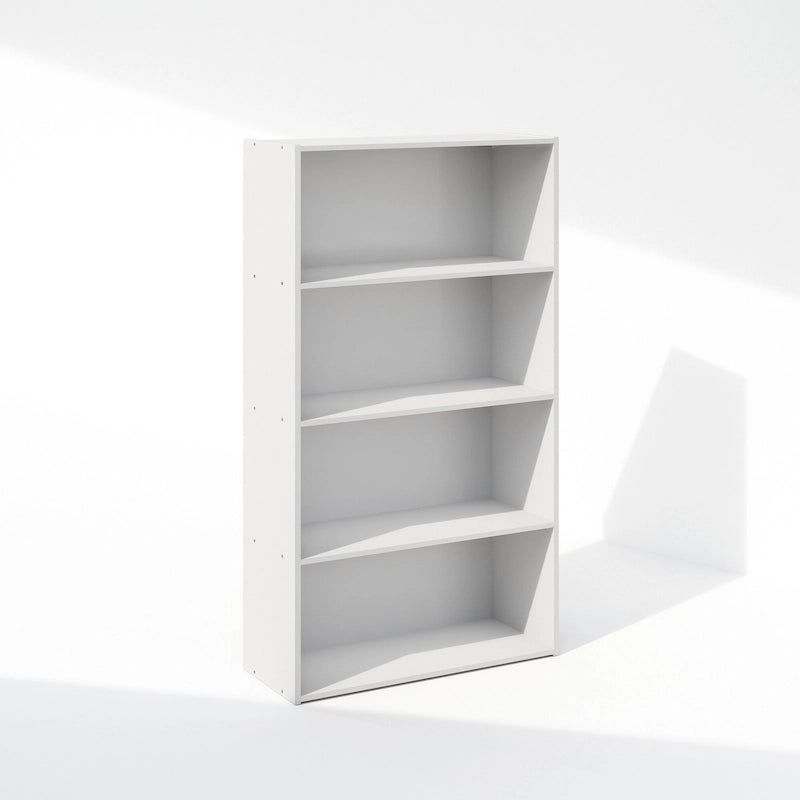 Bibliothèque ouverte simple à 4 niveaux avec cadre robuste pour la maison et le bureau