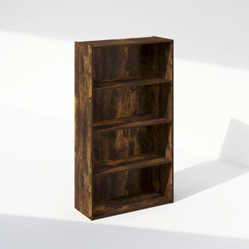 Bibliothèque ouverte simple à 4 niveaux avec cadre robuste pour la maison et le bureau