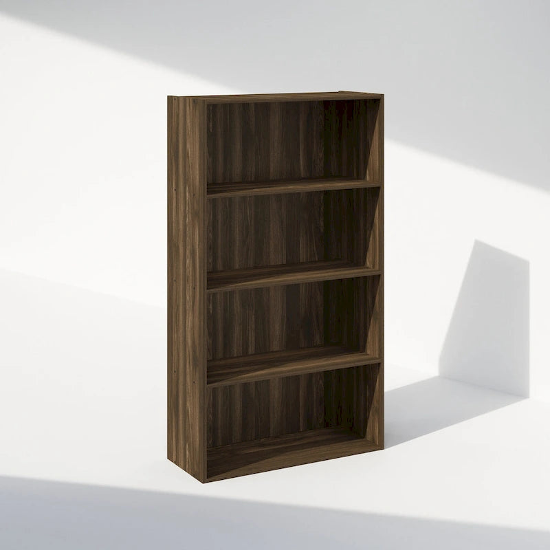 Bibliothèque ouverte simple à 4 niveaux avec cadre robuste pour la maison et le bureau