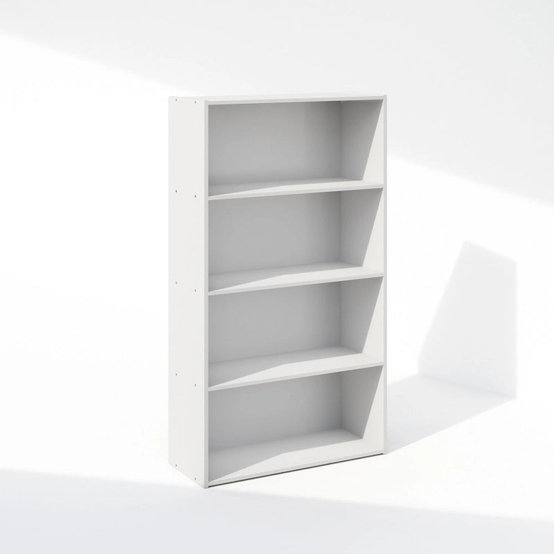 Bibliothèque ouverte simple à 4 niveaux avec cadre robuste pour la maison et le bureau
