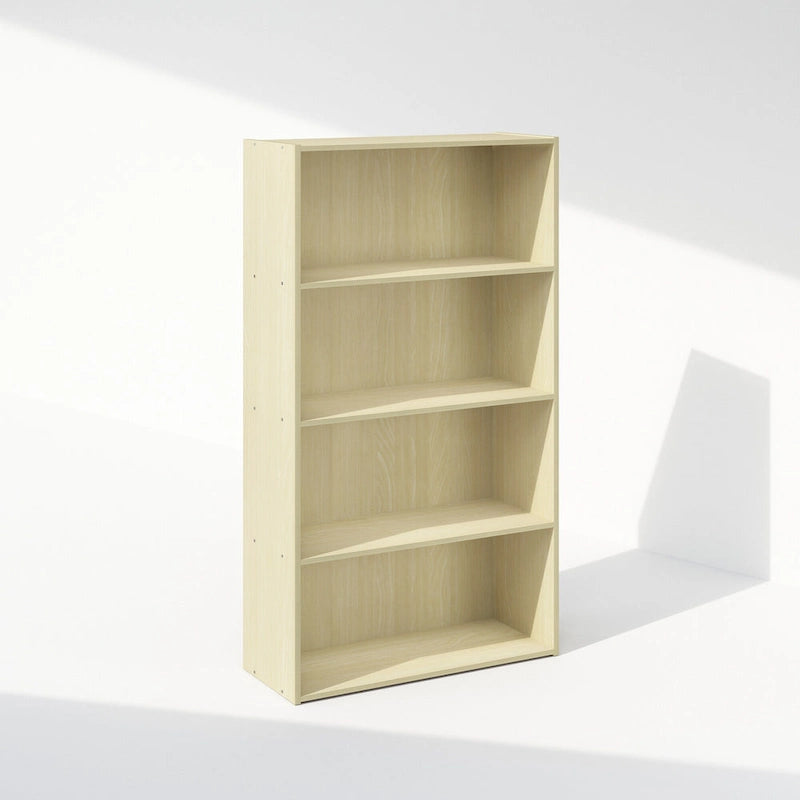 Bibliothèque ouverte simple à 4 niveaux avec cadre robuste pour la maison et le bureau