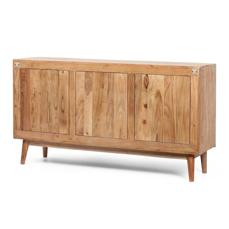 Buffet moderne 3 portes avec étagères intérieures réglables