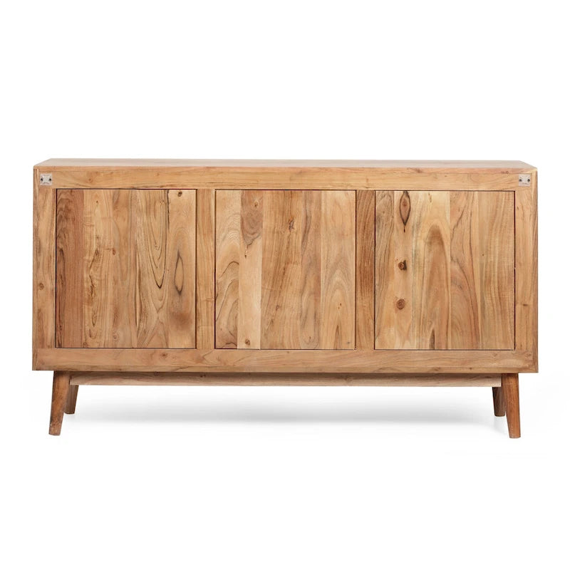 Buffet moderne 3 portes avec étagères intérieures réglables