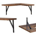 Étagères flottantes en bois lot de 3, étagères murales pour chambre à coucher, salle de bain, salon et décoration murale de cuisine 40 x 29 cm