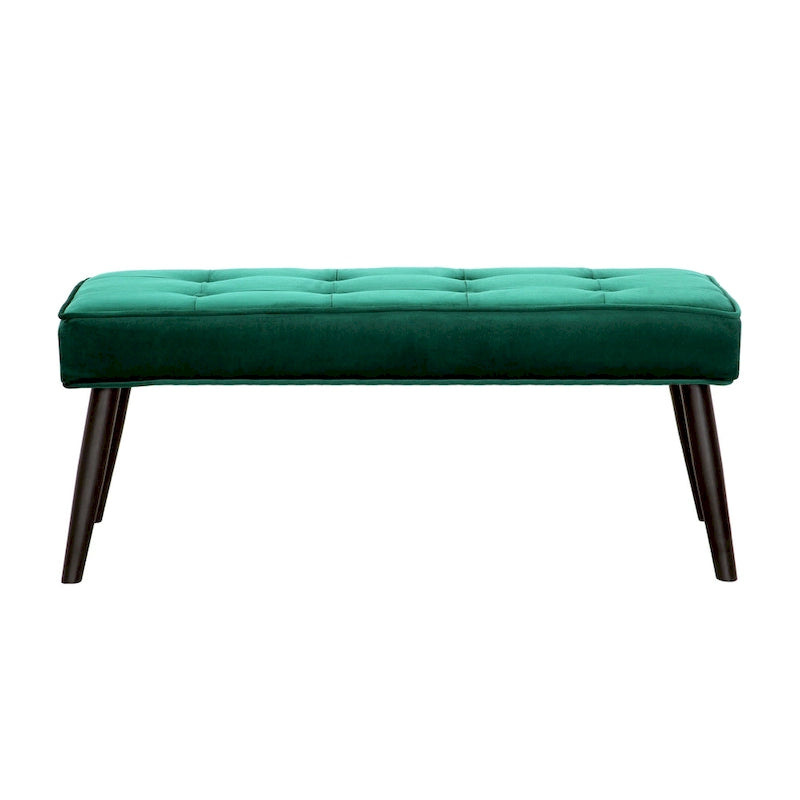Banc ottoman de rangement capitonné en velours pour salon ou chambre à coucher