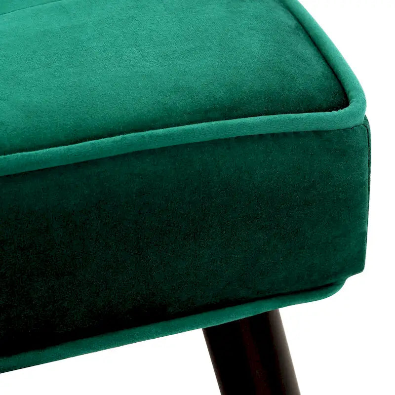 Banc ottoman de rangement capitonné en velours pour salon ou chambre à coucher