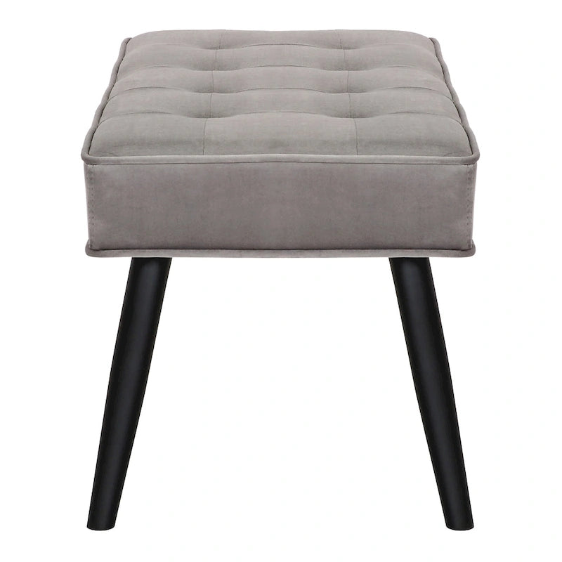 Banc ottoman de rangement capitonné en velours pour salon ou chambre à coucher
