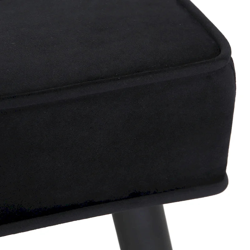 Banc ottoman de rangement capitonné en velours pour salon ou chambre à coucher
