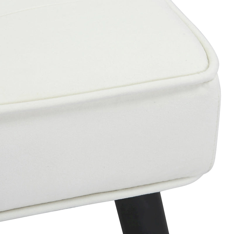 Banc ottoman de rangement capitonné en velours pour salon ou chambre à coucher