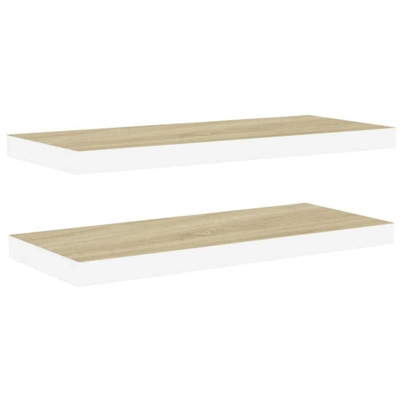 Étagères Murales Flottantes 2 pcs 60x23,5x3,8 cm MDF - 60 x 23,5 x 3,8 cm (L x l x H)