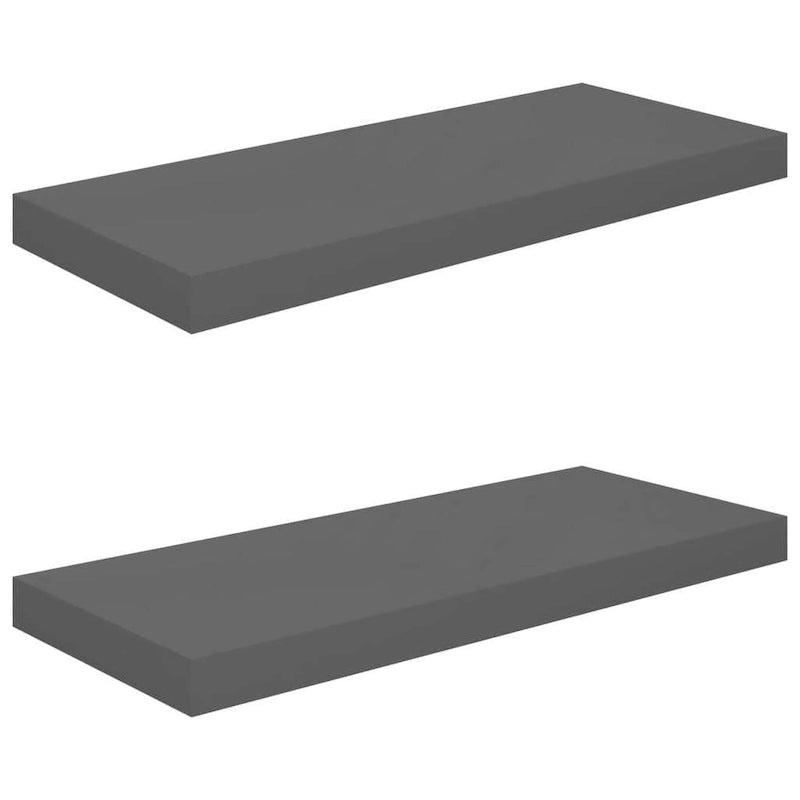 Étagères Murales Flottantes 2 pcs 60x23,5x3,8 cm MDF - 60 x 23,5 x 3,8 cm (L x l x H)