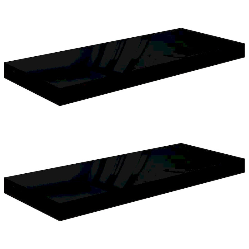 Étagères Murales Flottantes 2 pcs 60x23,5x3,8 cm MDF - 60 x 23,5 x 3,8 cm (L x l x H)
