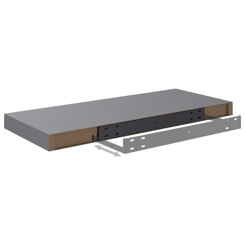 Étagères Murales Flottantes 2 pcs 60x23,5x3,8 cm MDF - 60 x 23,5 x 3,8 cm (L x l x H)