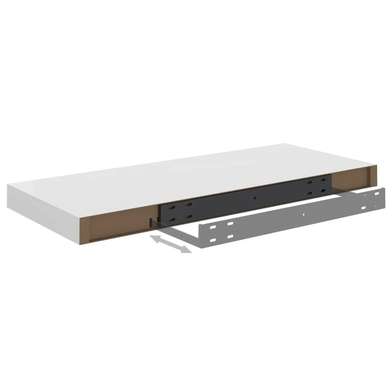 Étagères Murales Flottantes 2 pcs 60x23,5x3,8 cm MDF - 60 x 23,5 x 3,8 cm (L x l x H)
