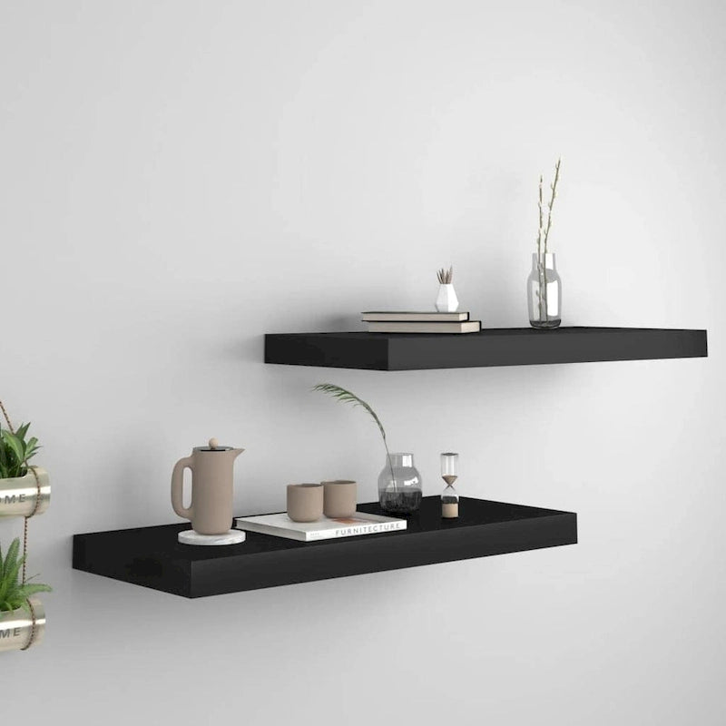 Étagères Murales Flottantes 2 pcs 60x23,5x3,8 cm MDF - 60 x 23,5 x 3,8 cm (L x l x H)