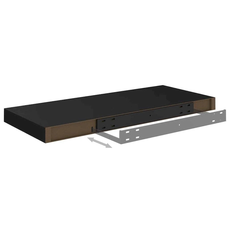 Étagères Murales Flottantes 2 pcs 60x23,5x3,8 cm MDF - 60 x 23,5 x 3,8 cm (L x l x H)