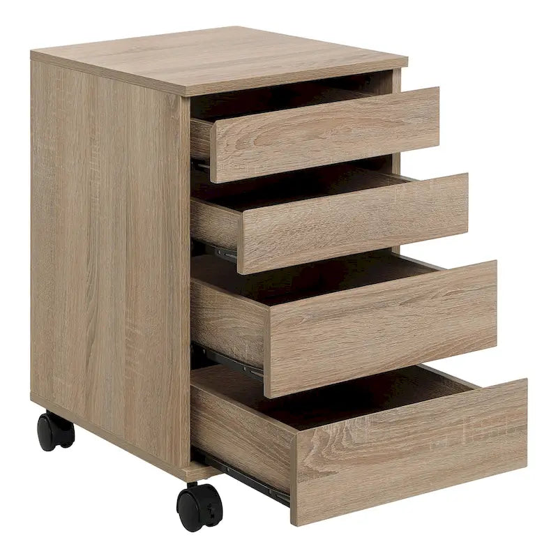 Chariot de rangement mobile sur roulettes avec étagères réglables pour la maison et le bureau