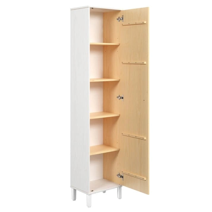 Armoire de rangement utilitaire en bois massif avec étagères réglables et portes