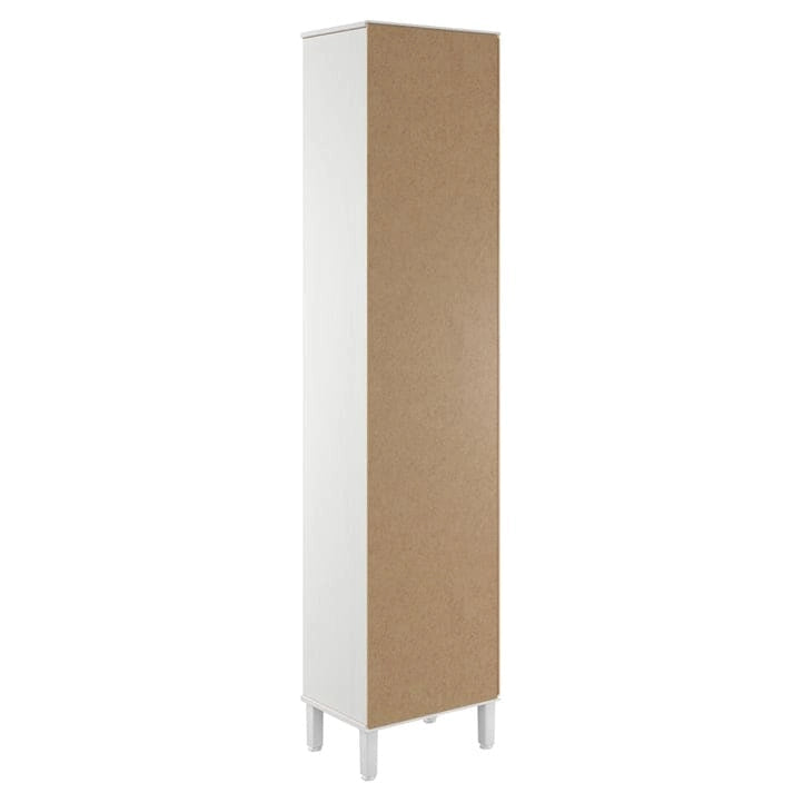 Armoire de rangement utilitaire en bois massif avec étagères réglables et portes