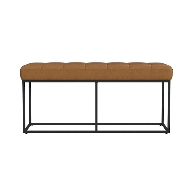 Banc de rangement rembourré avec coussin pour entrée, chambre et salon