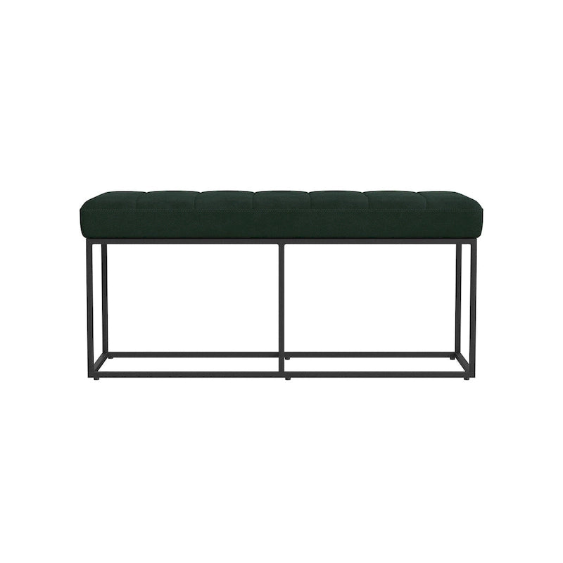 Banc de rangement rembourré avec coussin pour entrée, chambre et salon
