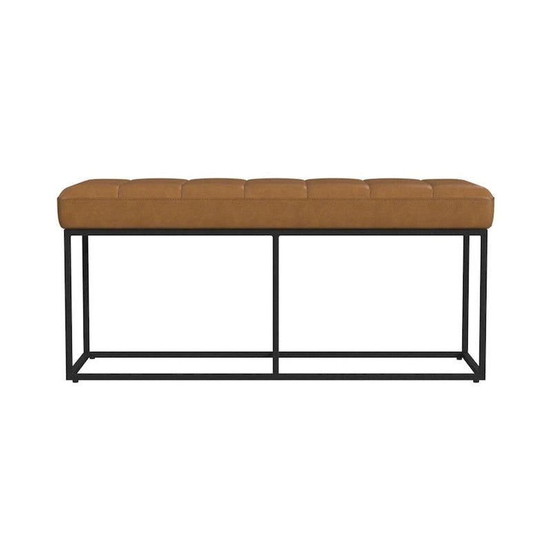Banc de rangement rembourré avec coussin pour entrée, chambre et salon