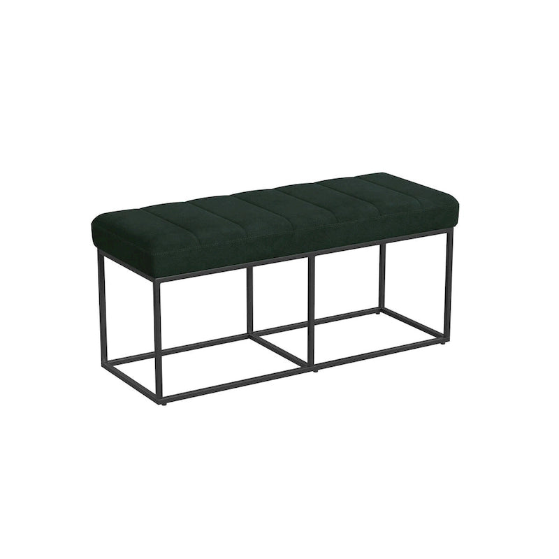 Banc de rangement rembourré avec coussin pour entrée, chambre et salon