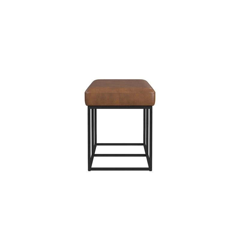 Banc de rangement rembourré avec coussin pour entrée, chambre et salon