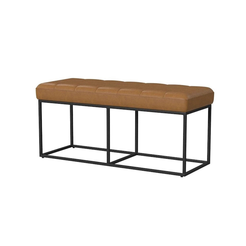 Banc de rangement rembourré avec coussin pour entrée, chambre et salon