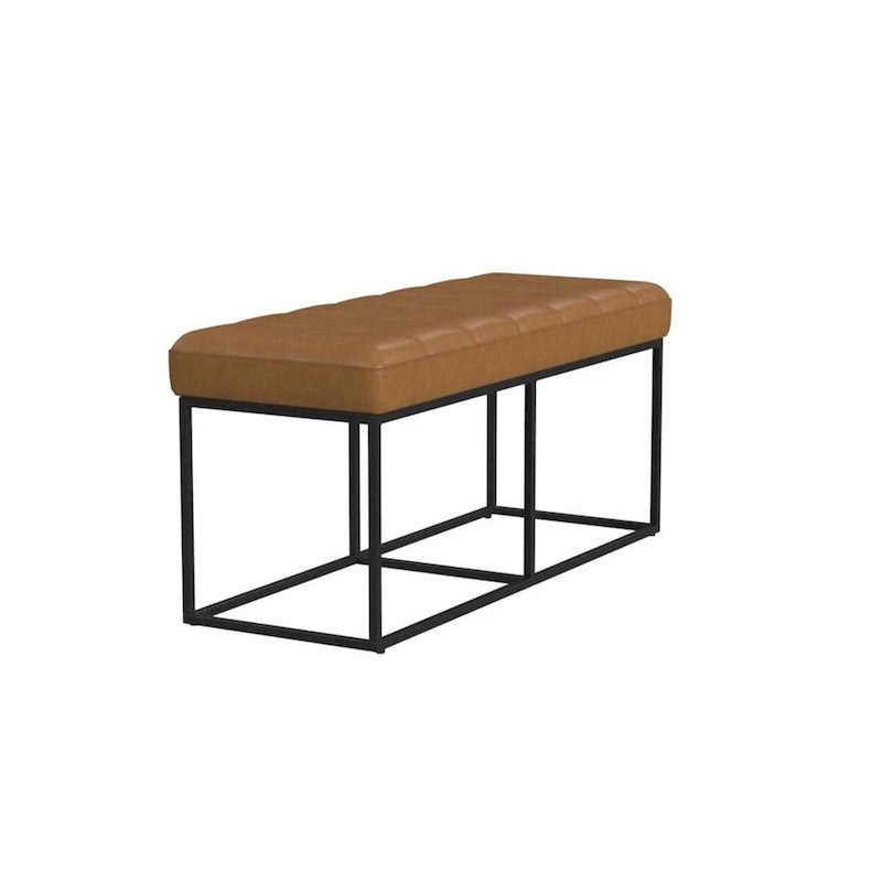 Banc de rangement rembourré avec coussin pour entrée, chambre et salon