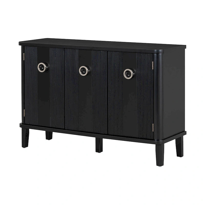 Armoire de rangement en bois massif stable et robuste avec étagères intérieures spacieuses