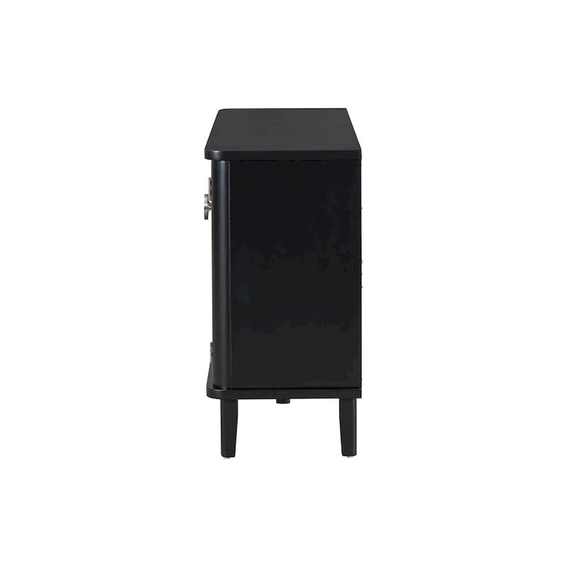 Armoire de rangement en bois massif stable et robuste avec étagères intérieures spacieuses