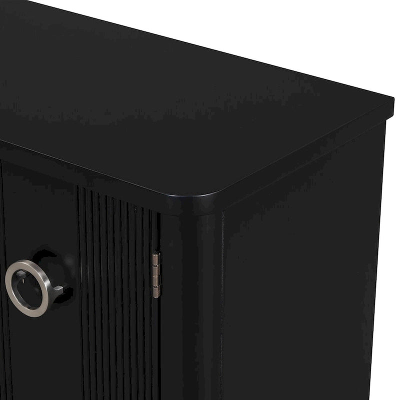Armoire de rangement en bois massif stable et robuste avec étagères intérieures spacieuses