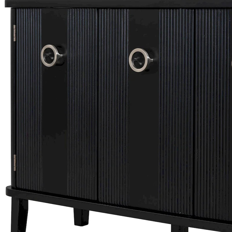 Armoire de rangement en bois massif stable et robuste avec étagères intérieures spacieuses