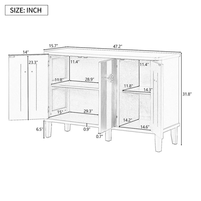 Armoire de rangement en bois massif stable et robuste avec étagères intérieures spacieuses