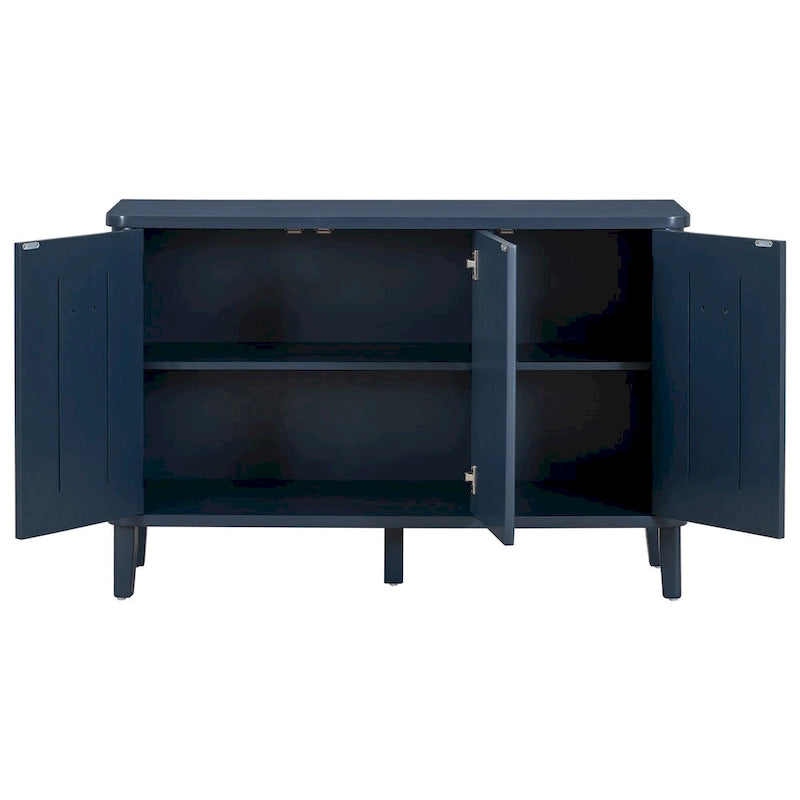 Armoire de rangement en bois massif stable et robuste avec étagères intérieures spacieuses