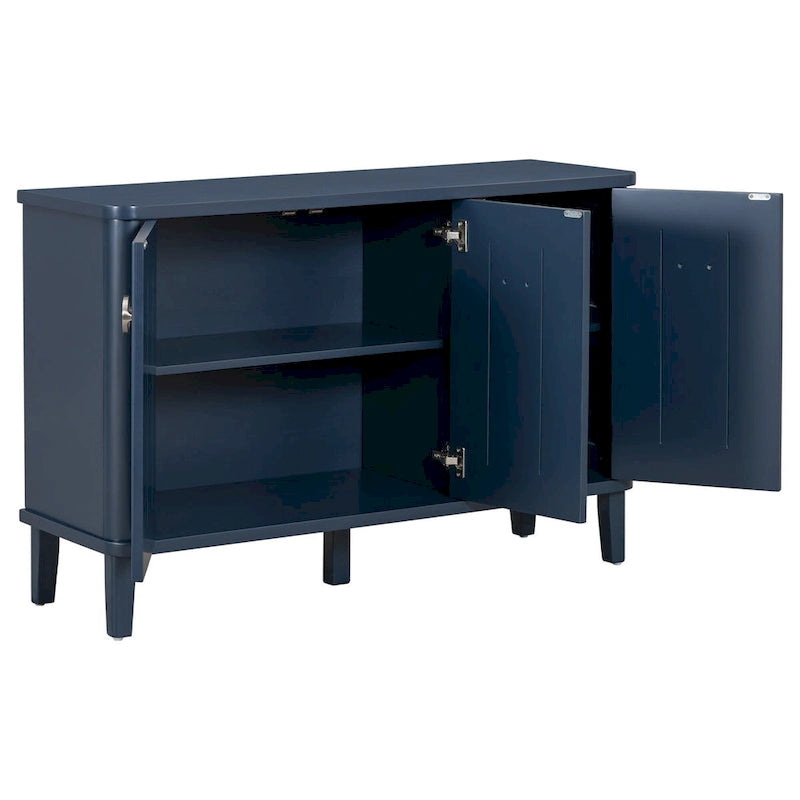 Armoire de rangement en bois massif stable et robuste avec étagères intérieures spacieuses