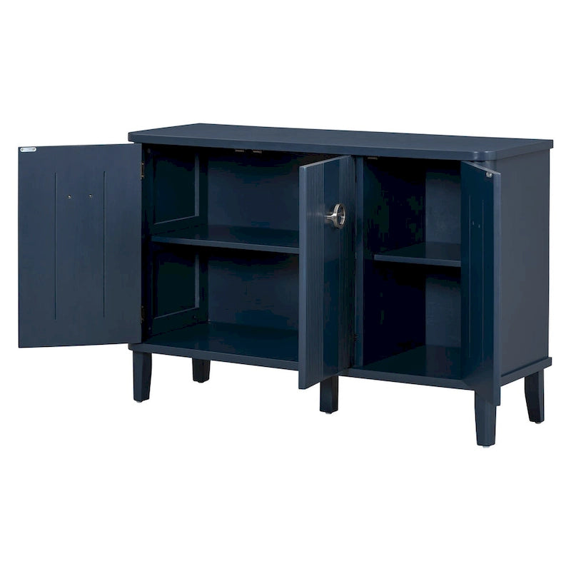 Armoire de rangement en bois massif stable et robuste avec étagères intérieures spacieuses
