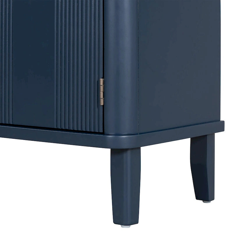 Armoire de rangement en bois massif stable et robuste avec étagères intérieures spacieuses