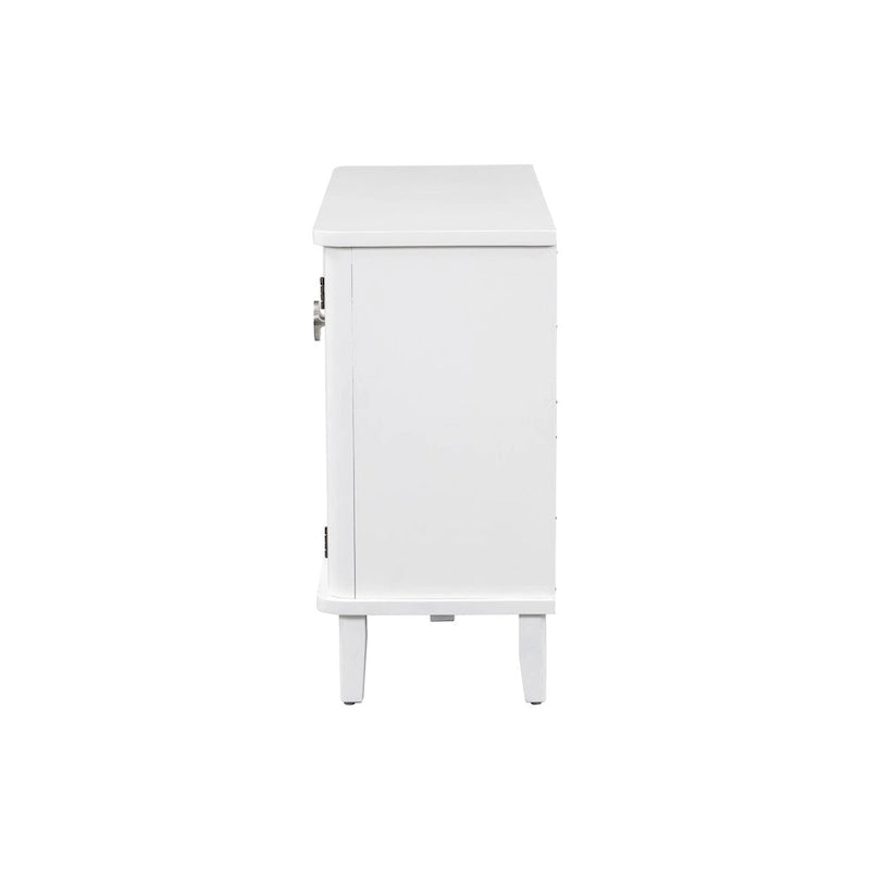 Armoire de rangement en bois massif stable et robuste avec étagères intérieures spacieuses