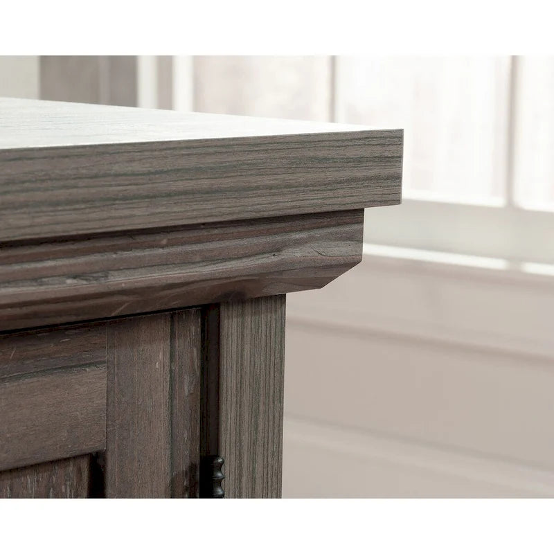 Petit buffet compact avec portes de rangement pour bureau ou salon