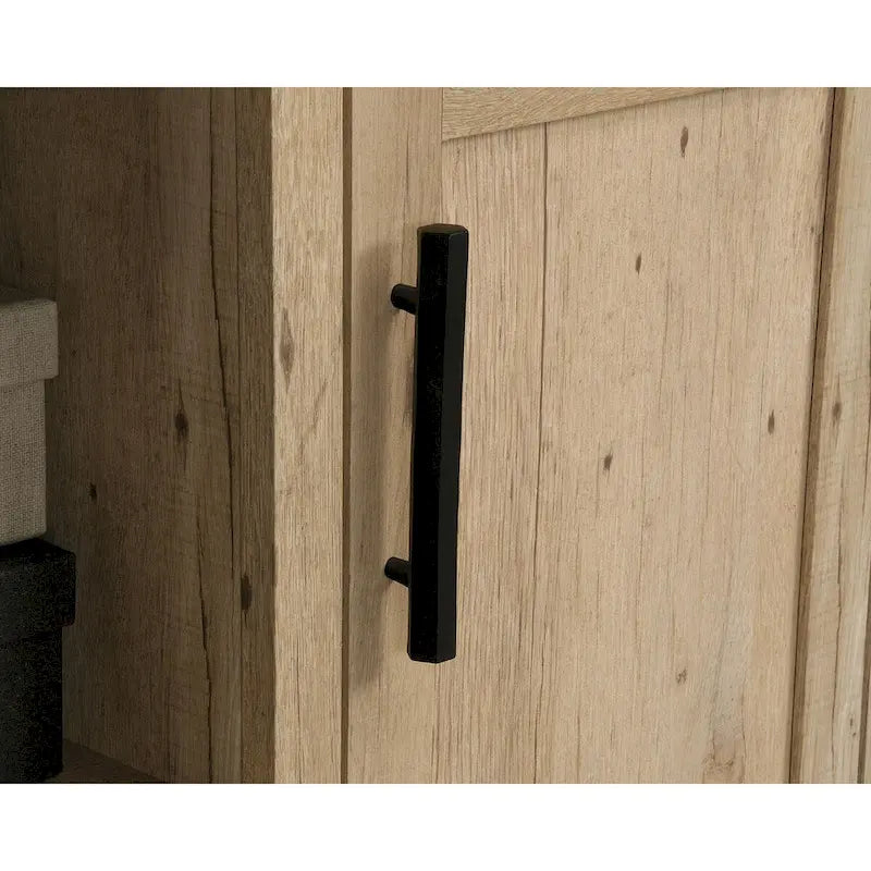 Petit buffet compact avec portes de rangement pour bureau ou salon