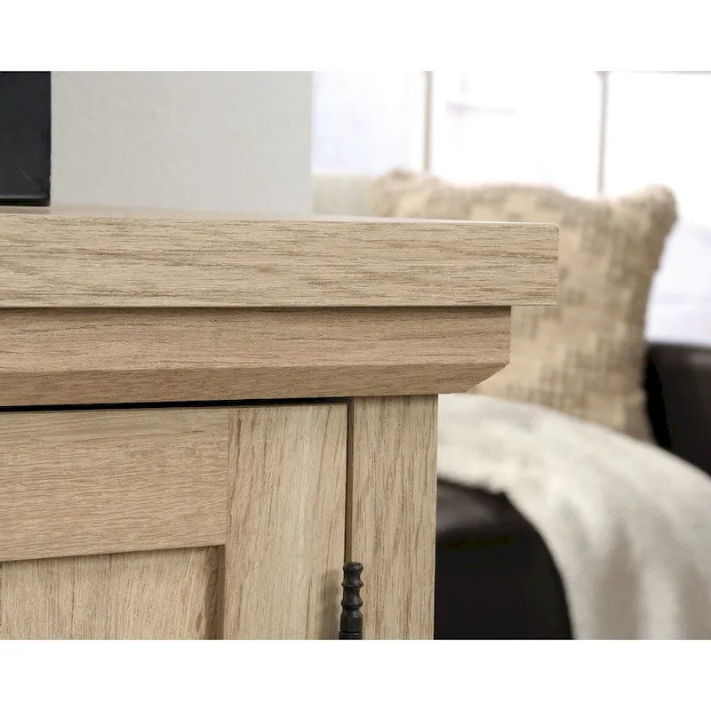 Petit buffet compact avec portes de rangement pour bureau ou salon
