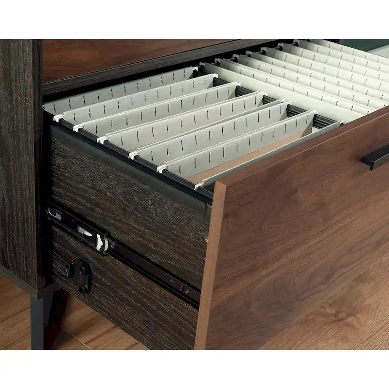 Caisson de rangement latéral large avec tiroirs verrouillables pour l'organisation du bureau à domicile