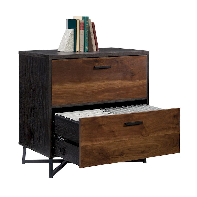 Caisson de rangement latéral large avec tiroirs verrouillables pour l'organisation du bureau à domicile