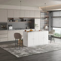 Bahut blanc avec de nombreux compartiments de rangement pour la maison moderne - 63