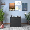 Caisson de bureau à 2 tiroirs, meuble de rangement pour bureau à domicile, noir