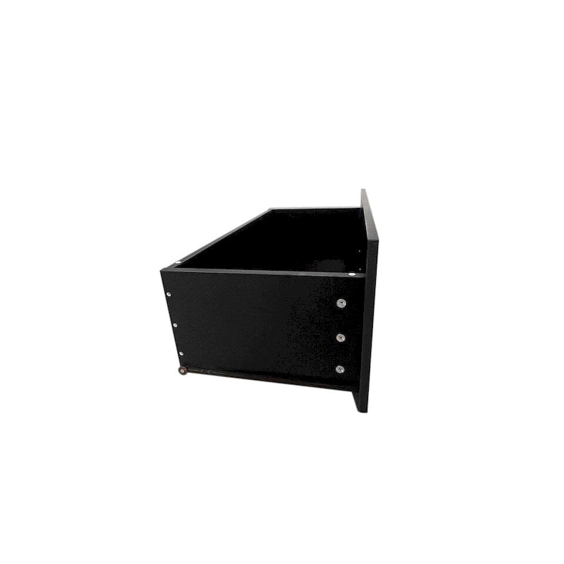 Caisson de bureau à 2 tiroirs, meuble de rangement pour bureau à domicile, noir
